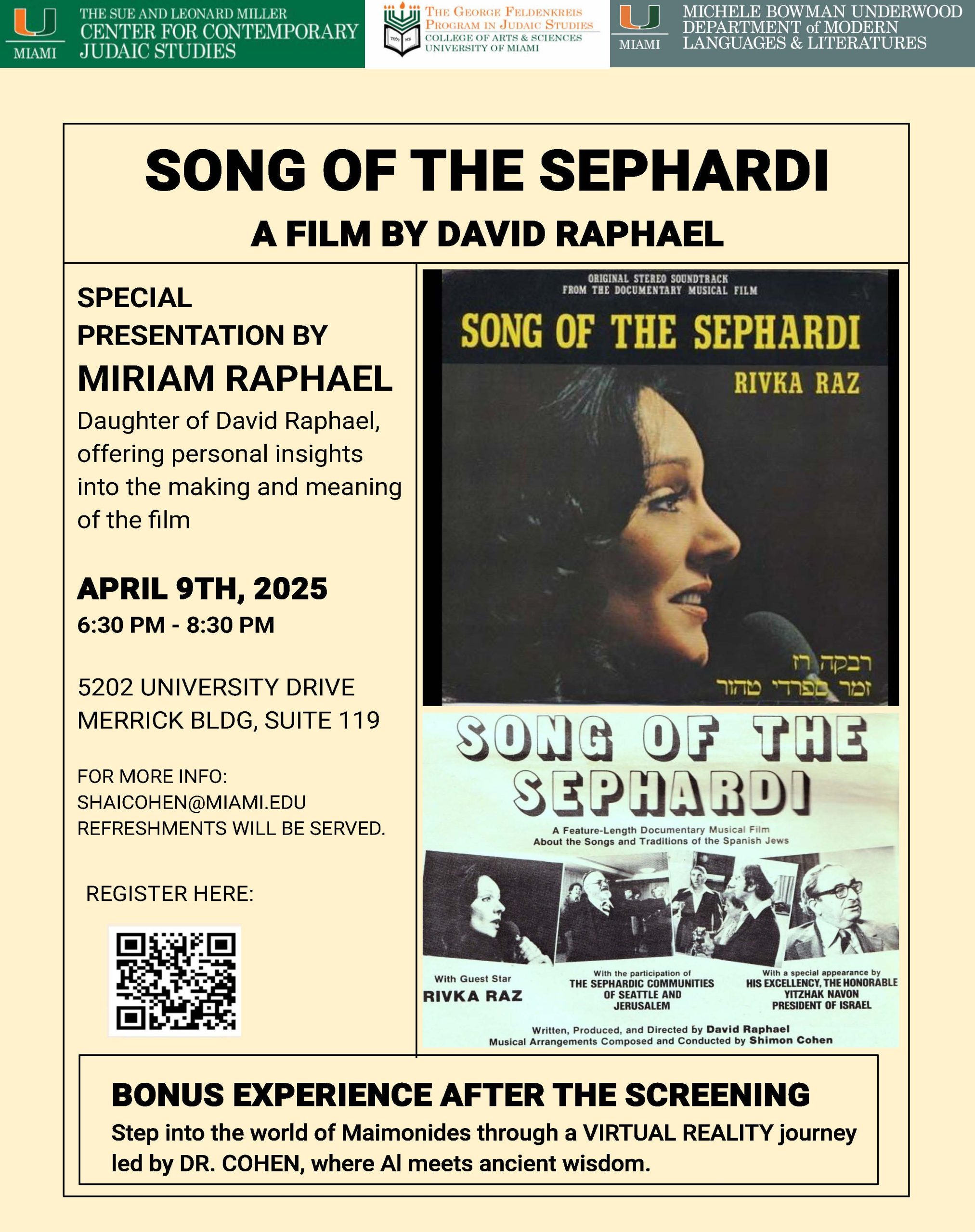 Song of the Sephardi: A Film by David Raphael