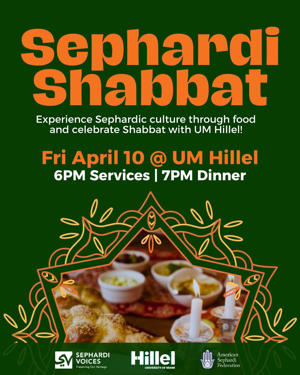 Sephardi Shabbat - UM Hillel X Sephardi Spaces