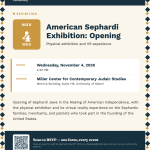 American Sephardi Exhibition: Opening