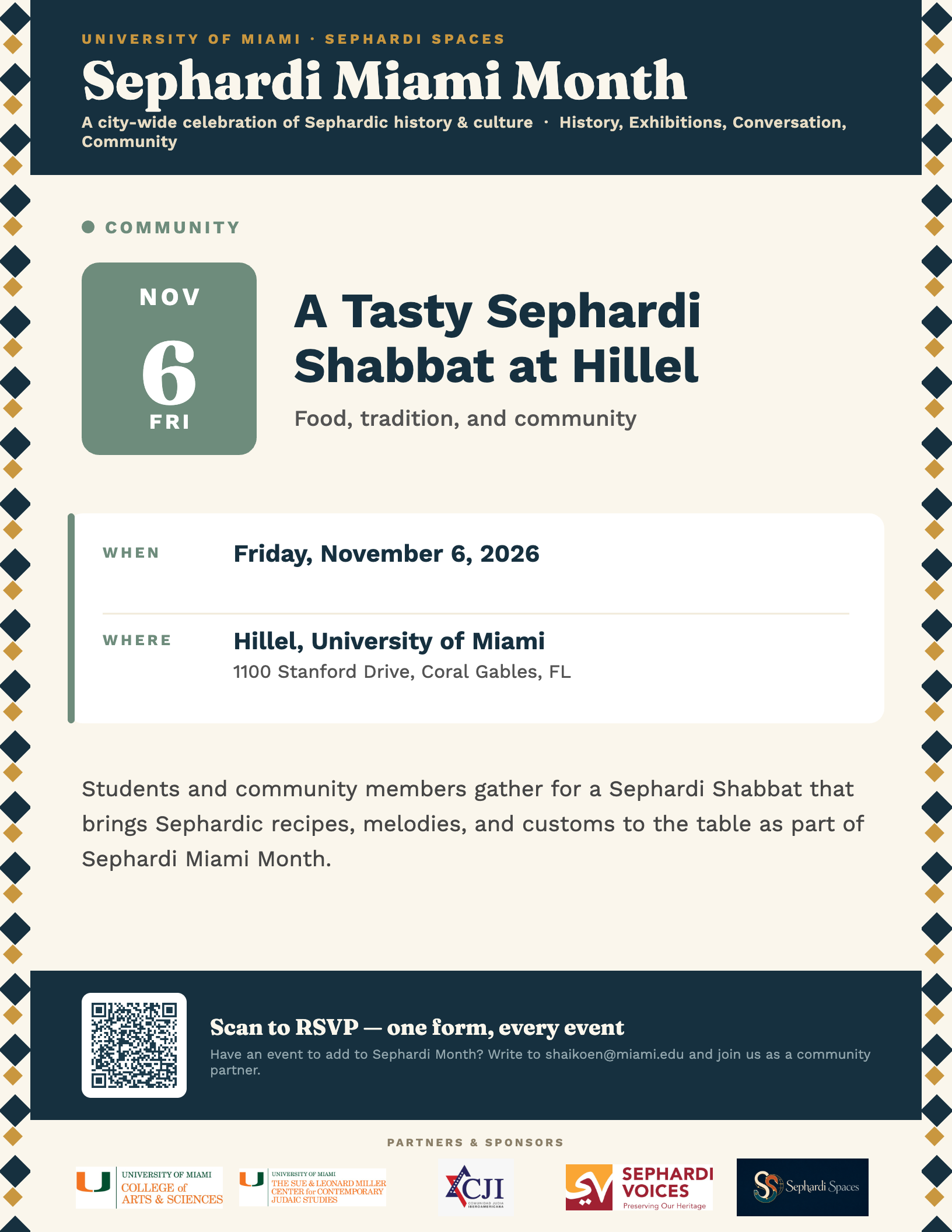 A Tasty Sephardi Shabbat at Hillel