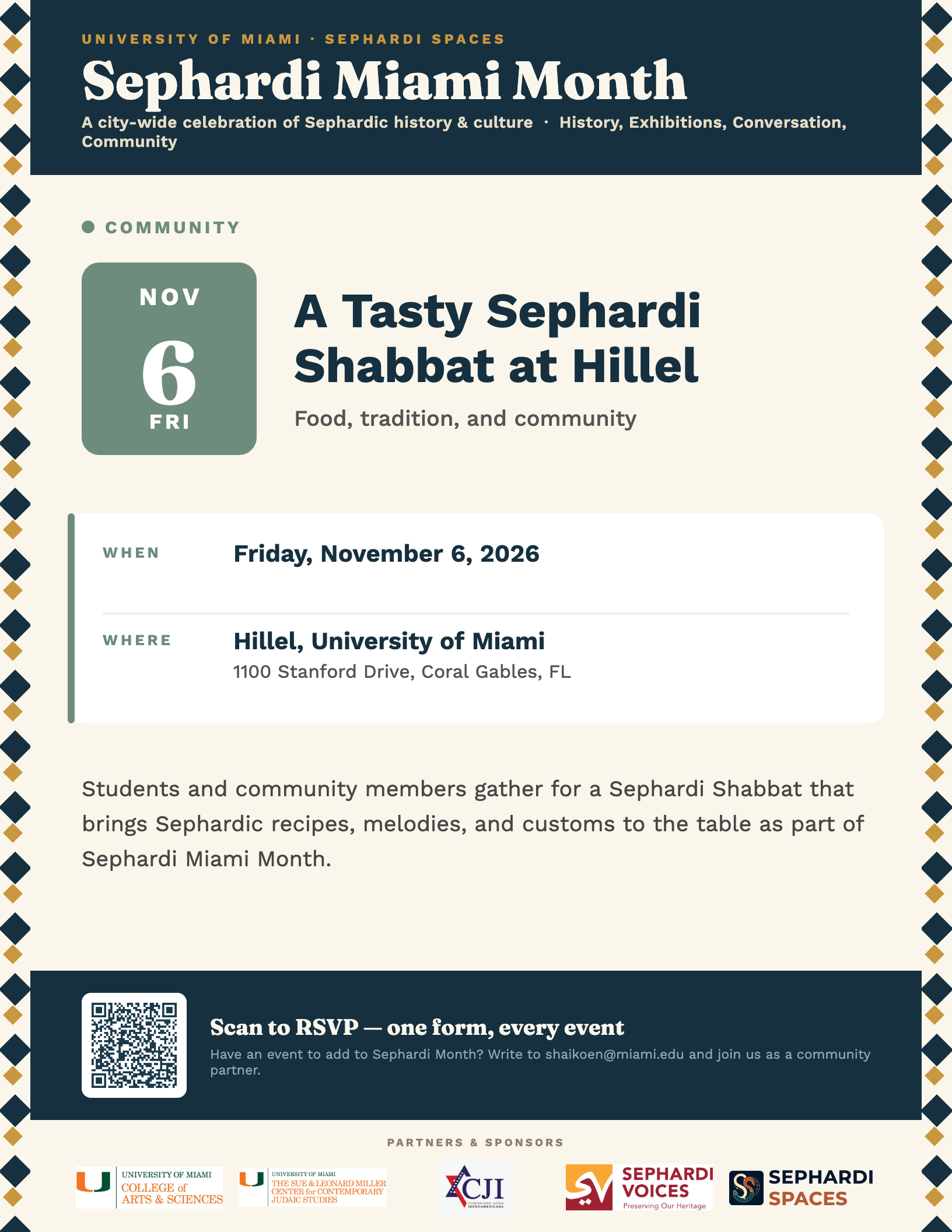 A Tasty Sephardi Shabbat at Hillel