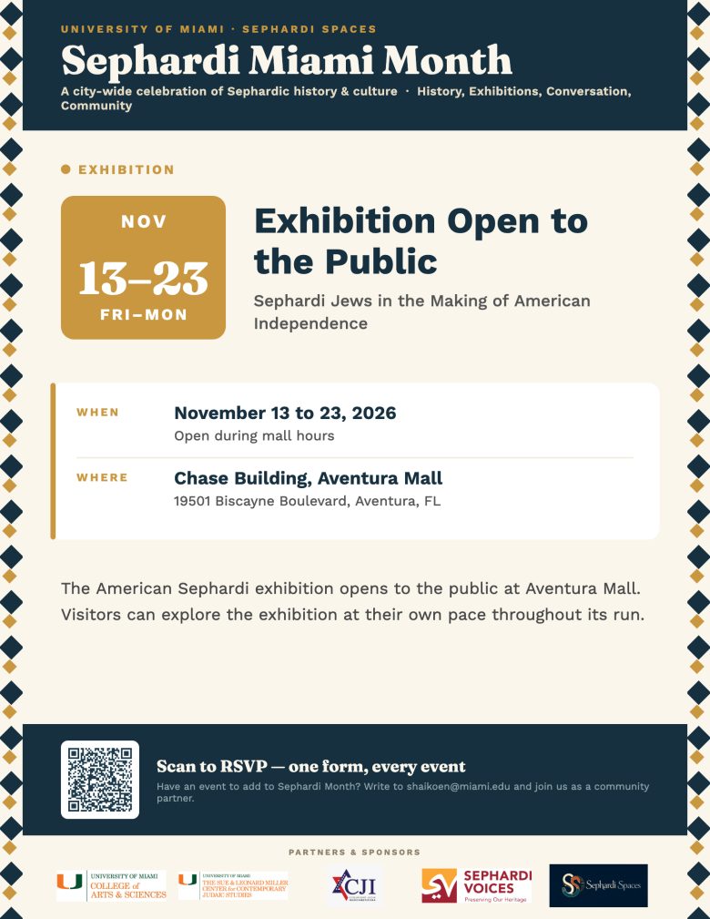 Flyer for Exhibition Open to the Public, November 13 to 23, 2026