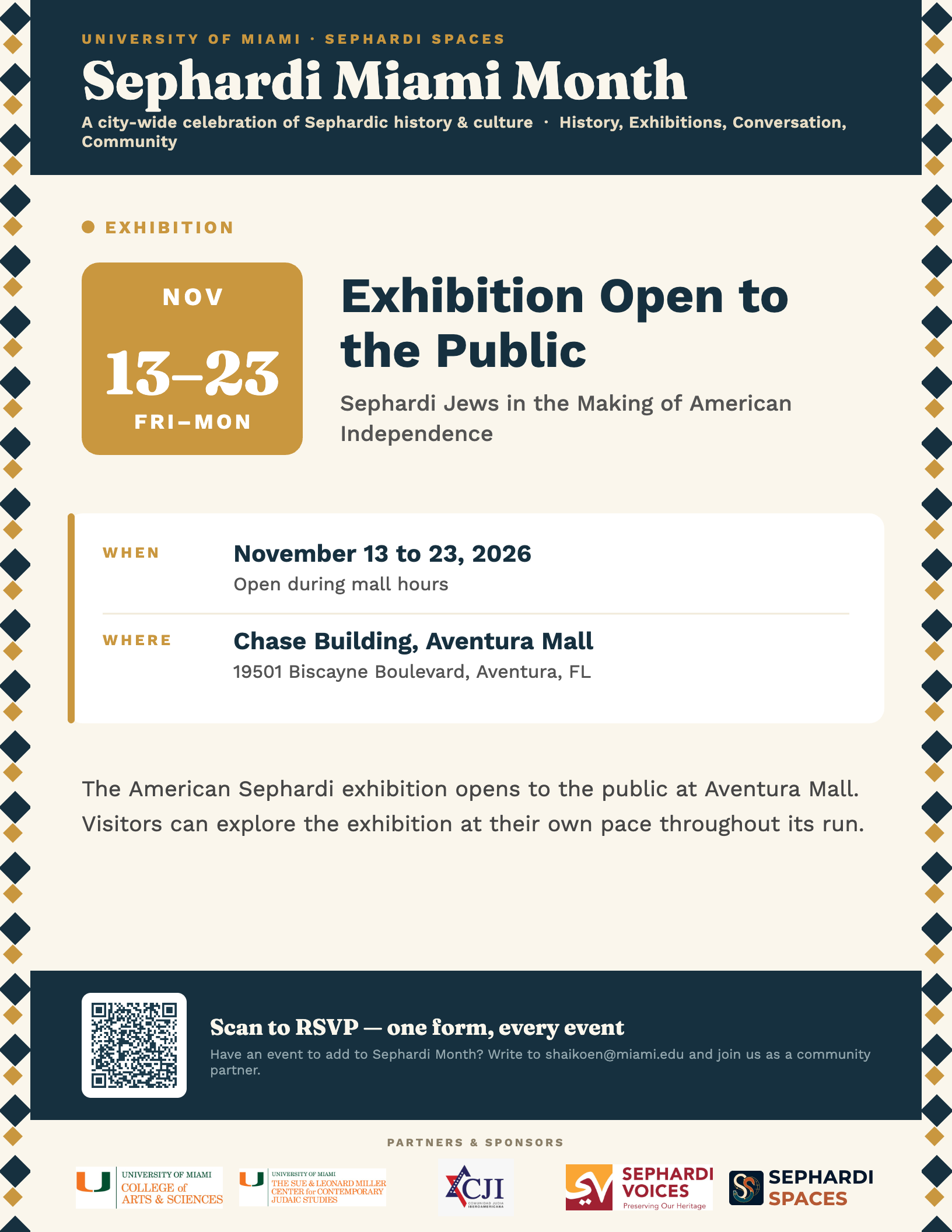 Exhibition Open to the Public